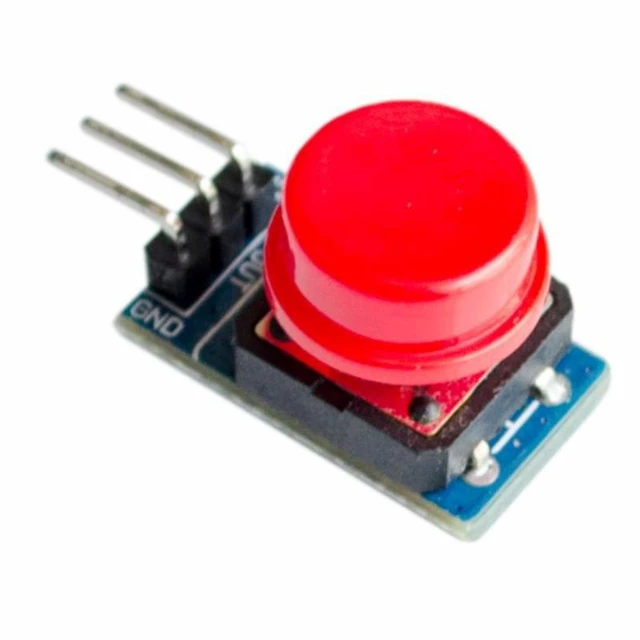 Alt view image 4 of 6 - 5pcs/lot 12X12MM Big key module Big button module Light touch switch module with hat High level output for arduino