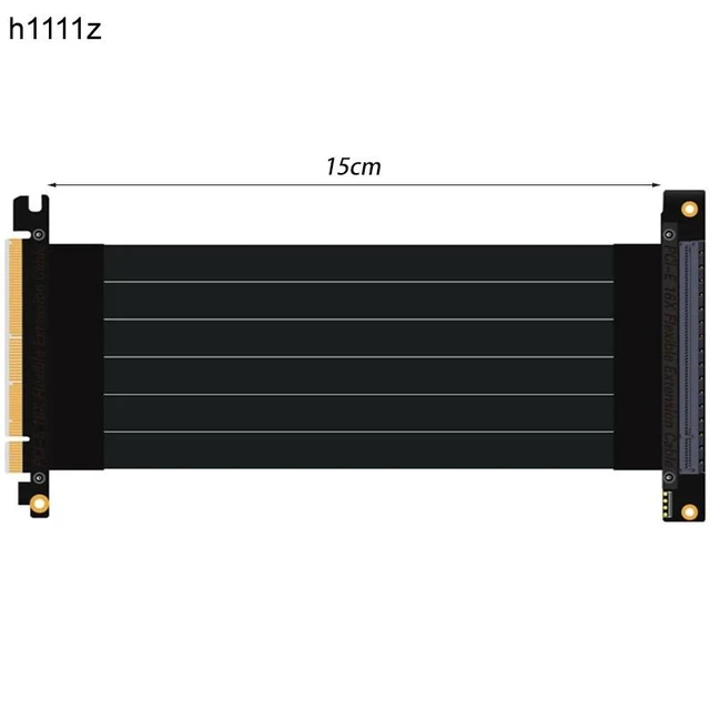 Alt view image 6 of 10 - Express 3.0 16X to E 16X Riser Extension Cable Graphics Cards 16X Slot -E Cable Connectors Riser Card for PC Host 15cm