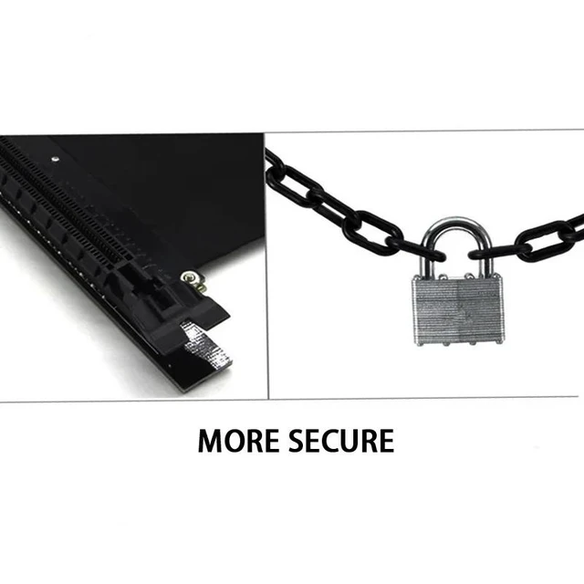 Alt view image 10 of 10 - Express 3.0 16X to E 16X Riser Extension Cable Graphics Cards 16X Slot -E Cable Connectors Riser Card for PC Host 15cm