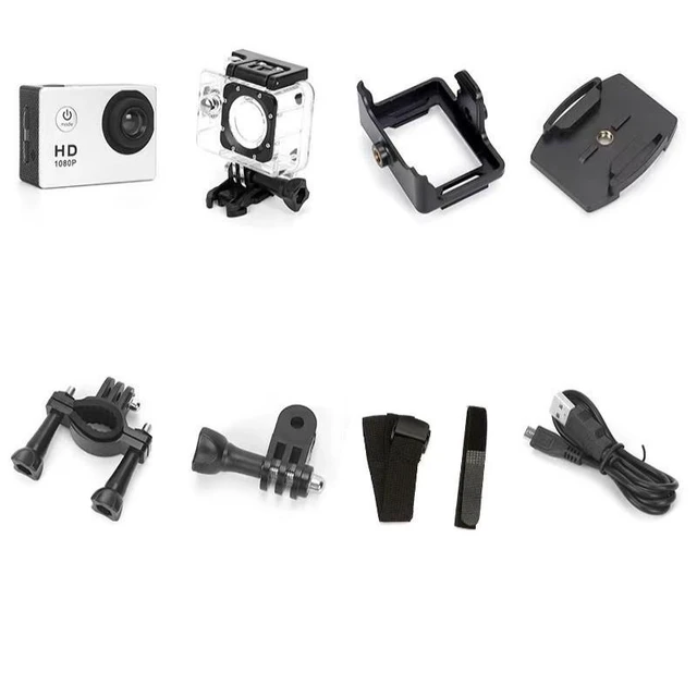 Alt view image 10 of 14 - D600 Action Camera HD Waterproof Mini DV, Outdoor Cycling Helmet Cam, Sports Recorder