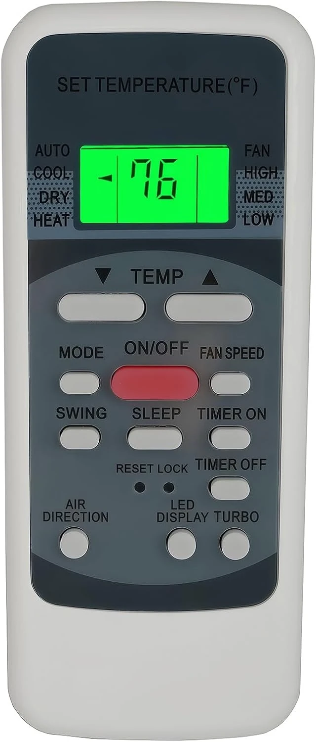 Alt view image 9 of 14 - Replacement Remote Control Compatible for TGM A/C Air Conditioner Remote Controller Model RG51M5/EU (Display in Fahrenheit)