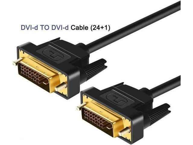 Alt view image 6 of 10 - High Speed DVI to DVI Cable 10ft/3M, Gold Plated Plug DVI-D 24+1 Cable Male to Male Digital Video Monitor Cable,Support 1080P, for Gaming, DVD, HDTV and Projector