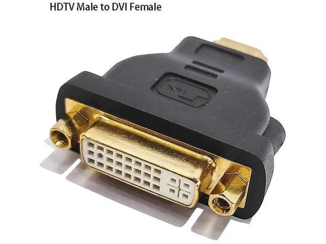 Alt view image 12 of 13 - with HDMI to DVI Cable Adapter Female to Male Plug 1080P HDTV Projector Monitor DVI 24+5 Converter Laptop TV Box Video Connector