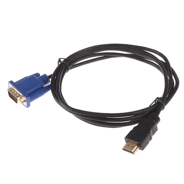 Alt view image 12 of 12 - to VGA Cable HD 1080P Male to VGA Male Video Converter Adapter for PC Laptop S10 DMI to VGA Cable