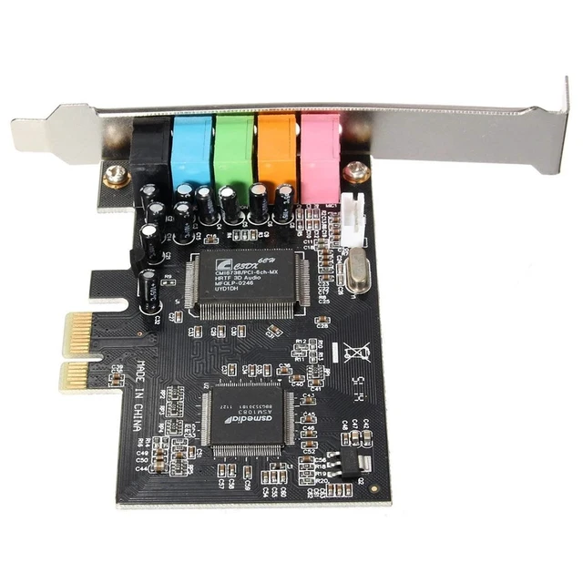 Alt view image 9 of 9 - PCI Express PCI E 5.1 Channel 3D Audio 6 Channels Digital Sound Card For win XP