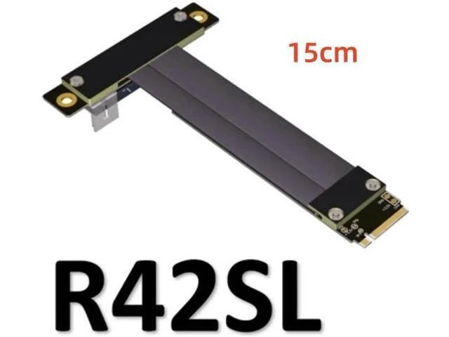 Alt view image 3 of 4 - PCIe x4 3.0 Extension Cable PCI Express 4x To M.2 NVMe M Key 2280 Riser Card Gen3.0 Extender Line 32G/bps Other