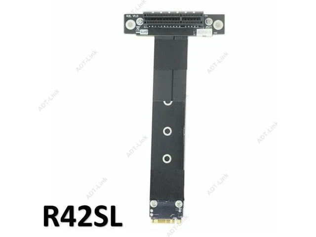 Alt view image 4 of 4 - PCIe x4 3.0 Extension Cable PCI Express 4x To M.2 NVMe M Key 2280 Riser Card Gen3.0 Extender Line 32G/bps Other