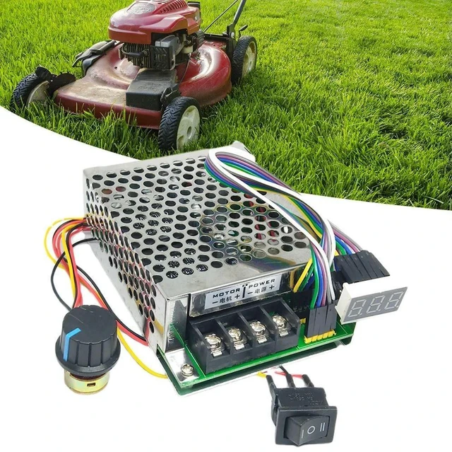 Alt view image 9 of 9 - PWM DC Motor Speed Controller DC 10 -55V Digital Display 0 -100% Adjustable Drive Module 12V 24V 36V 48V Input MAX 60A