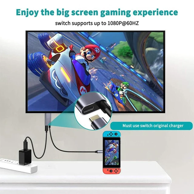 Alt view image 7 of 8 - USB-C to HDMI Cable with Power Delivery 4K@60Hz High-Speed Adapter for Switch 2 / Laptop / Phone, Screen Mirroring Converter Cord