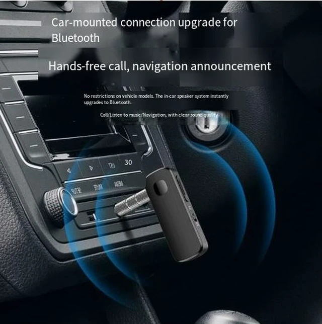 Alt view image 7 of 8 - Wireless Car Bluetooth Receiver 5.4 2-in-1 Stereo Clip-on Transmitter & Receiver, Audio Bluetooth Adapter