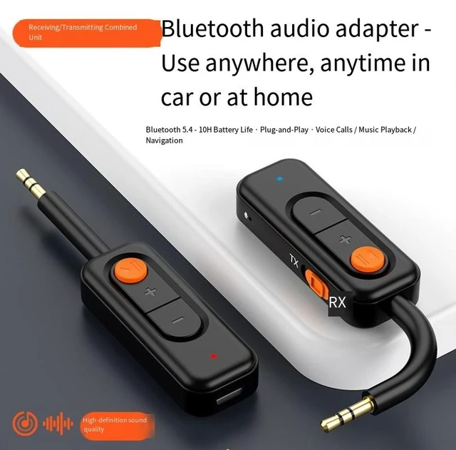 Alt view image 8 of 8 - M1 Bluetooth 5.4 Car Receiver 3.5mm Audio Adapter, Aux Input, Hands-Free Calling, for Navigation, Car Stereo, Speaker, Amplifier