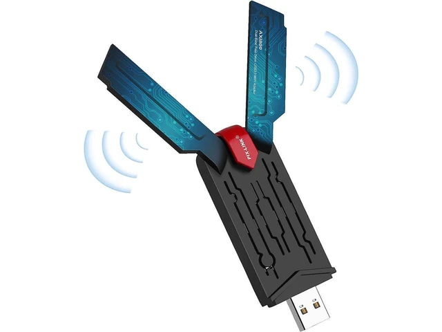 Alt view image 8 of 14 - USB WiFi 6 Adapter, USB 3.0 Wireless WiFi Adapter for Desktop PC with 5G/2.4G High Gain Antenna, PC WiFi Adapter Only Support Win10/11 ONLY, Drive Free 1800Mbps Dual Band WiFi Dongle eokCXOY