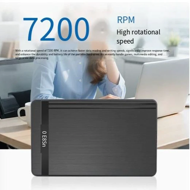 Alt view image 9 of 10 - USB 3.0 2.5-inch Hard Drive Enclosure Brushed Finish External SSD/HDD Case for SATA I/II/III, Tool-Free, Plug-and-Play, Supports 9.5mm 2.5" HDD & SSD