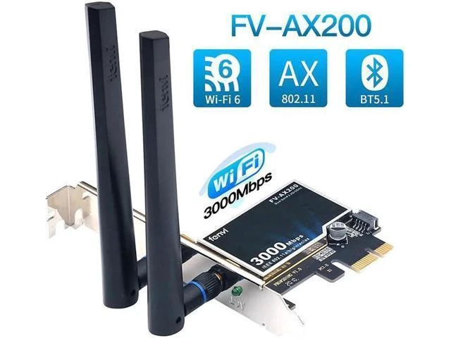 Alt view image 8 of 14 - WiFi 6 Dual Band 3000Mbps AX200 PCIE Wireless WiFi Card MU-MIMO OFDMA with Bluetooth 5.1 Ultra-Low Latency