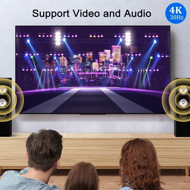 Alt view image 9 of 14 - 4K DisplayPort-DP to HDMI Cable 50FT, Display Port to HDMI Cable 50 Feet Adapter, 4K&3D, Video/Audio, 15.24M for HDTV, Monitor, Projector