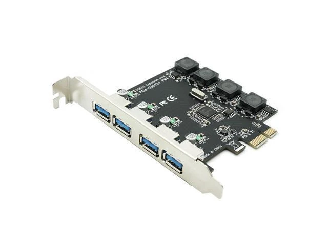 Alt view image 2 of 2 - Good quality PCI Express 4 USB 3.0 Card PCI-e to External 4-Port USB3.0 Convertor NEC D720201 pcie No external Power Supply