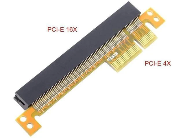 Alt view image 12 of 14 - PCI-E Express 4X to 16x Extender Converter Riser Card Adapter Male to Female
