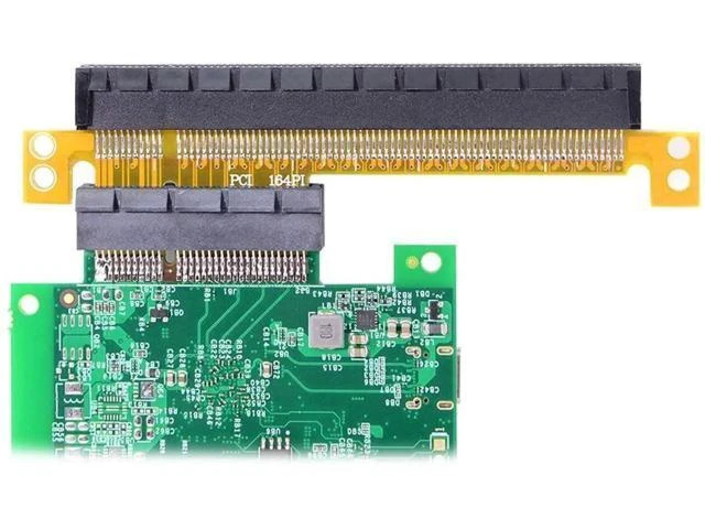 Alt view image 13 of 14 - PCI-E Express 4X to 16x Extender Converter Riser Card Adapter Male to Female