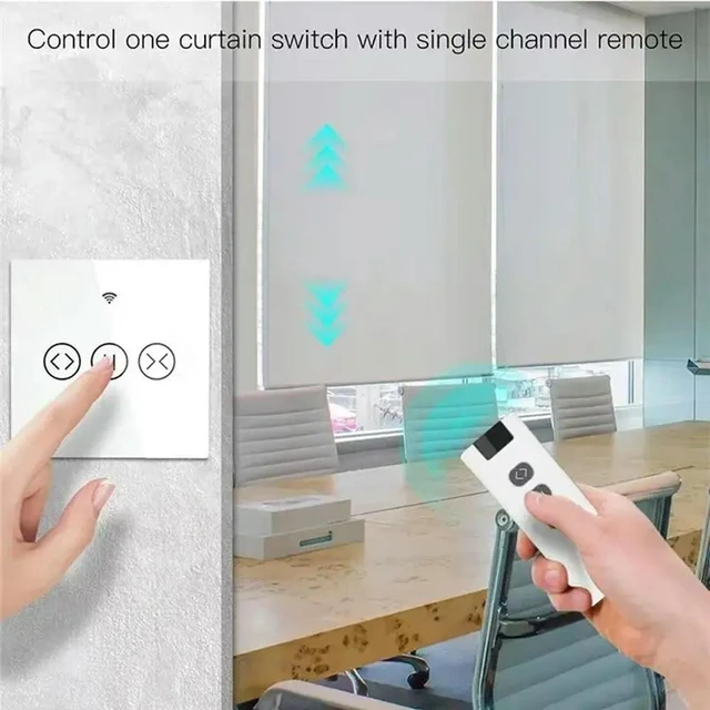 Alt view image 8 of 12 - Electric Roller Shutter Control Module 433MHZ RF Remote For Curtain Switch Roller Blinds Module