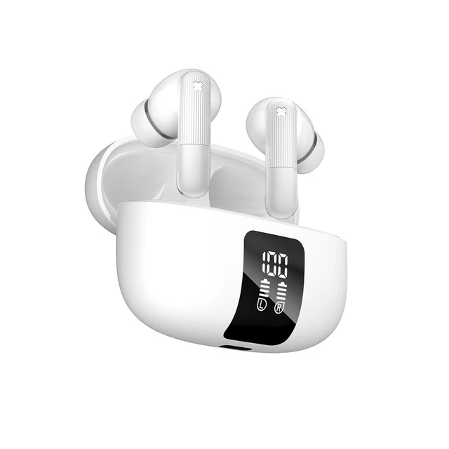 Alt view image 5 of 8 - Y90Pro Wireless Bluetooth Headset 6-Mic Hybrid ANC + ENC, Bluetooth 6.0, LED Digital Display, 15M Range, Low-Latency Gaming Earbuds