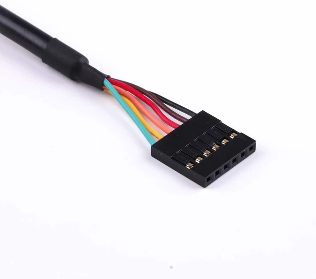 Alt view image 10 of 12 - FTDI TTL-232R-5V USB to TTL UART Converter Adapter Serial Cable,5V,6 Way, USB to TTL Debug Cable