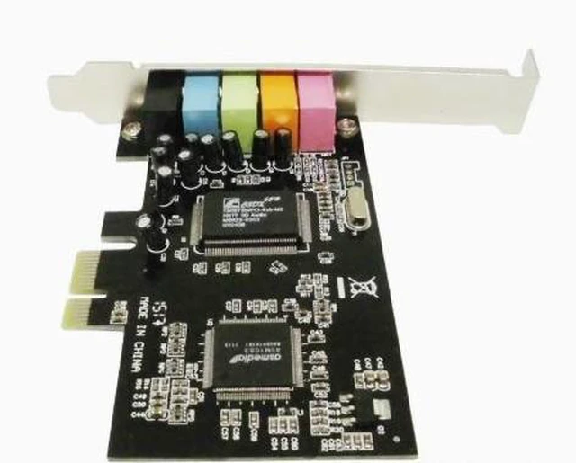 Alt view image 7 of 10 - PCIe 5.1 Channel Sound Card Internal PCI-E Audio Adapter with CMI8738 Chip, 6-Channel 3D Stereo Surround Sound, Low Profile Bracket, for Desktop PC Windows