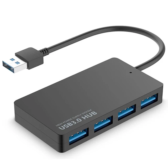 Alt view image 8 of 14 - USB 3.0 4-Port Hub High-Speed Splitter, Multi-Port Expander for U Disk, PC, Laptop, Mac