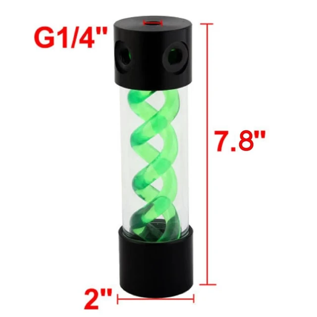Alt view image 12 of 12 - Reservoir Water Tank G1/4 200mm For Computer PC Liquid Cooling T-Virus Helix Suspension Water Cooling