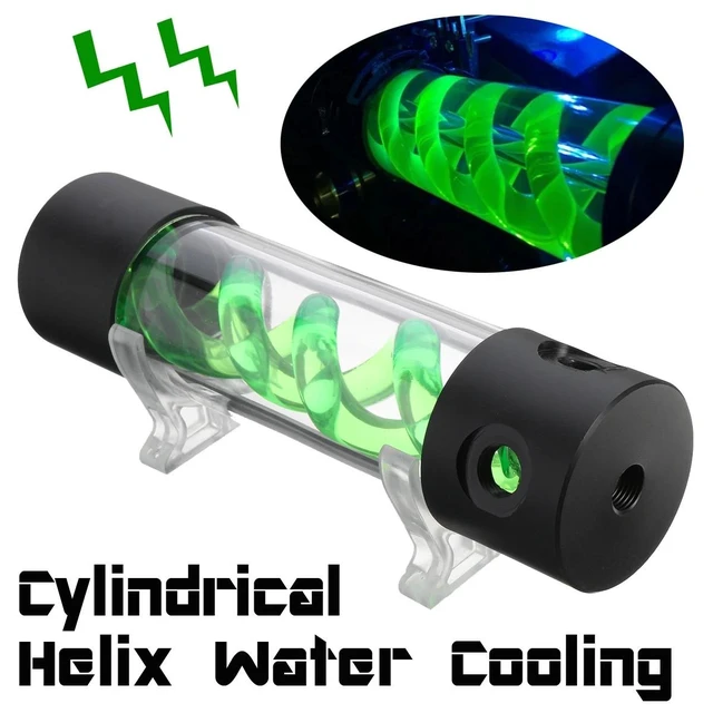 Alt view image 11 of 12 - Reservoir Water Tank G1/4 200mm For Computer PC Liquid Cooling T-Virus Helix Suspension Water Cooling
