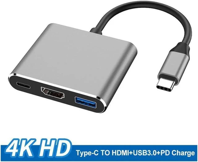 Alt view image 3 of 4 - type-c to hdmi three-in-one docking station+usb+pd laptop hub
