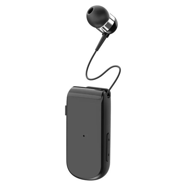 Alt view image 8 of 14 - K50 Sport Bluetooth Headphone Clip-On, Retractable Cord, Vibration Alert, Voice Assistant, Multi-Point Connection black