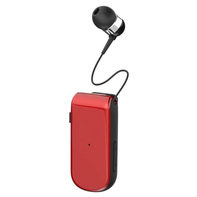 Alt view image 10 of 14 - K50 Sport Bluetooth Headphone Clip-On, Retractable Cord, Vibration Alert, Voice Assistant, Multi-Point Connection black