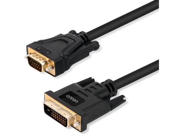 Alt view image 10 of 12 - ONTEN DVI to VGA adapter 24+1 to vda computer monitor host connection cable converter 3m