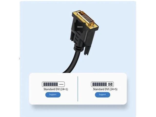 Alt view image 12 of 12 - ONTEN DVI to VGA adapter 24+1 to vda computer monitor host connection cable converter 3m