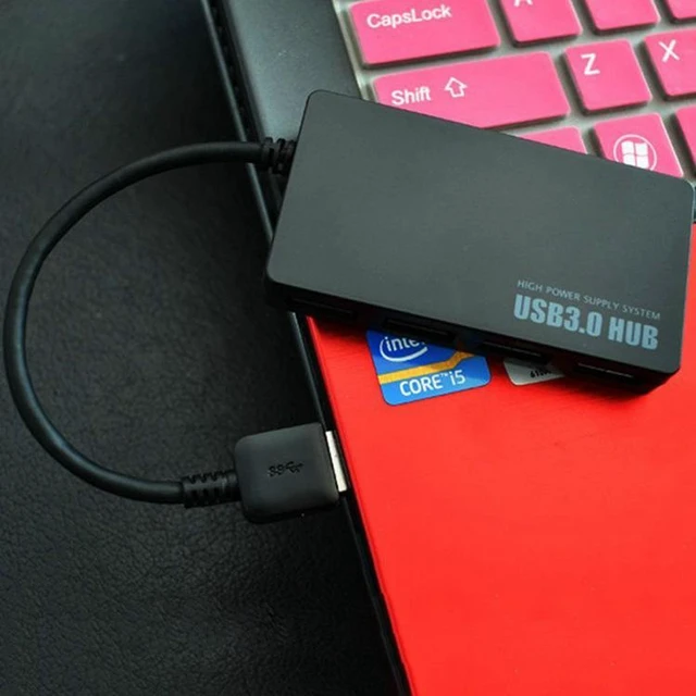 Alt view image 14 of 14 - USB 3.0 4-Port Hub High-Speed Splitter, Multi-Port Expander for U Disk, PC, Laptop, Mac