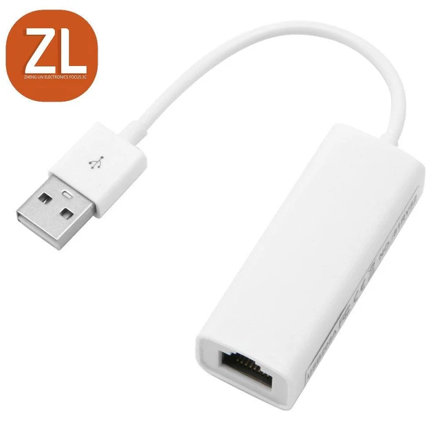 Alt view image 11 of 14 - B01 USB 2.0 to RJ45 Ethernet Adapter 100Mbps Fast Ethernet, Plug & Play, External Wired Network Card for PC / Mac / Laptop - white
