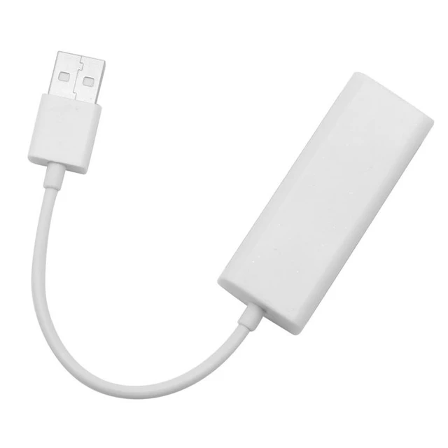 Alt view image 9 of 14 - B01 USB 2.0 to RJ45 Ethernet Adapter 100Mbps Fast Ethernet, Plug & Play, External Wired Network Card for PC / Mac / Laptop - white