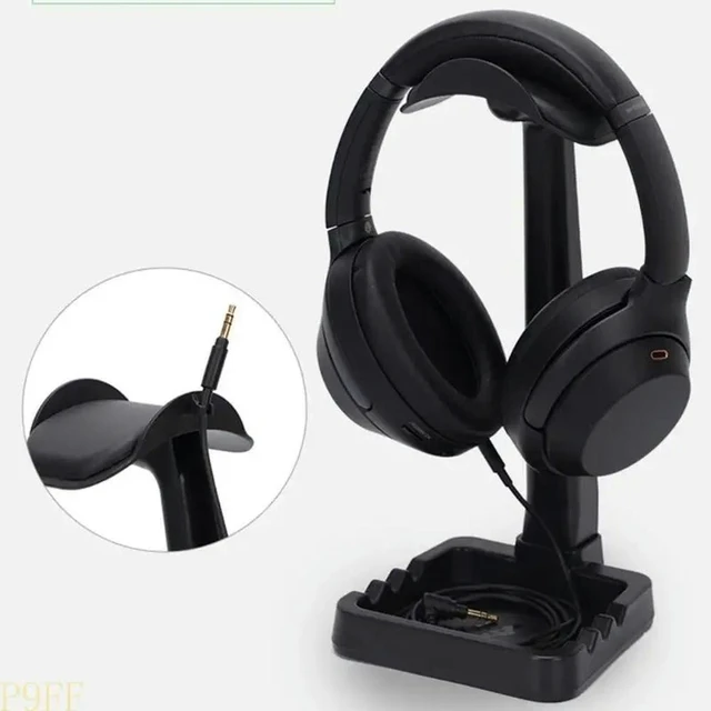 Alt view image 11 of 11 - Headphone Stand With Detachable Cable Clip And Phone Dock For All Gaming Headsets And Desktop Accessories