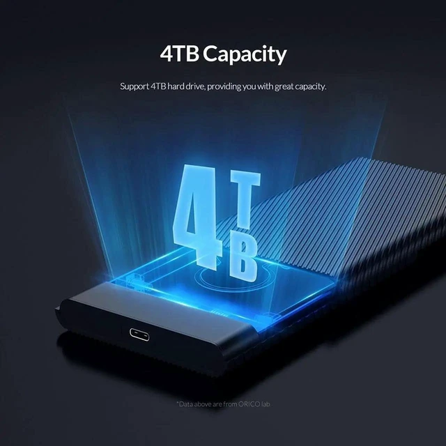 Alt view image 10 of 12 - 2.5 Inch HDD Case SATA to USB 3.0 5Gbps 4TB HDD SSD Enclosure Support UASP HD External Hard Disk Box for 7-9.5mm HDD Box