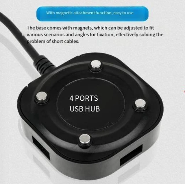Alt view image 8 of 8 - USB 3.0 Hub 4-Port Type-C to USB 3.0 Splitter, High-Speed 5Gbps Data Transfer, Multi-Port Expander for Laptop/PC/MacBook/Phone, Plug-and-Play