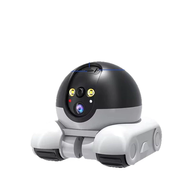 Alt view image 6 of 10 - Small Tank Dual-Screen HD Laser Pet Camera WiFi, 1080P, Smart Security Robot, Pet Monitor, Laser Toy, Two-Way Audio