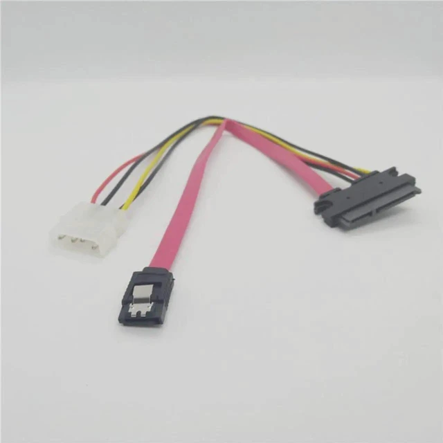 Alt view image 6 of 10 - WISDUM 50CM SATA 22Pin 7+15 to eSATA IDE Power Interface Conversion Cable Computer Extender Cable HDD 4Pin Power Supply