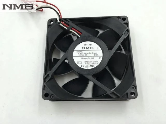 Alt view image 6 of 6 - For NMB 09225VA-24Q-AL 9225 24V 0.49A case heat dissipation three wire cooling fan
