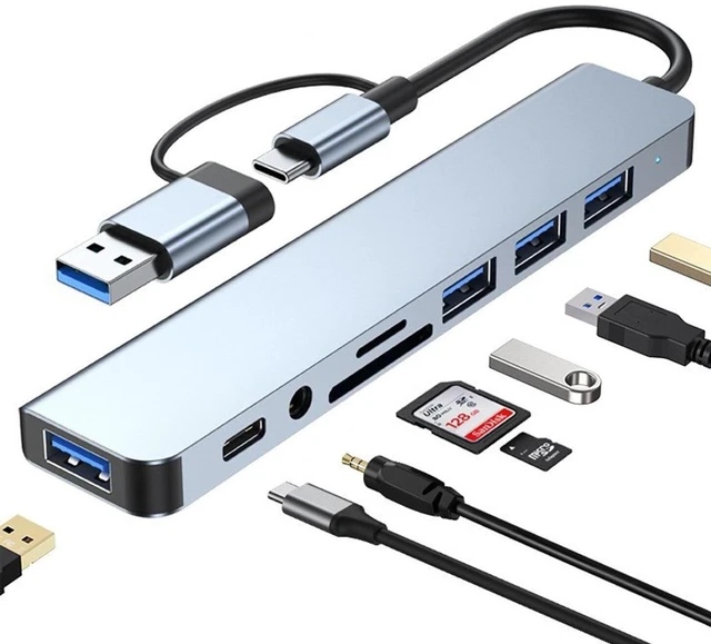 Alt view image 9 of 14 - TypeC-4in1 High-Speed Expander, Multi-Port Docking Station & Splitter for PC / Laptop / Mac TypeC-4in1