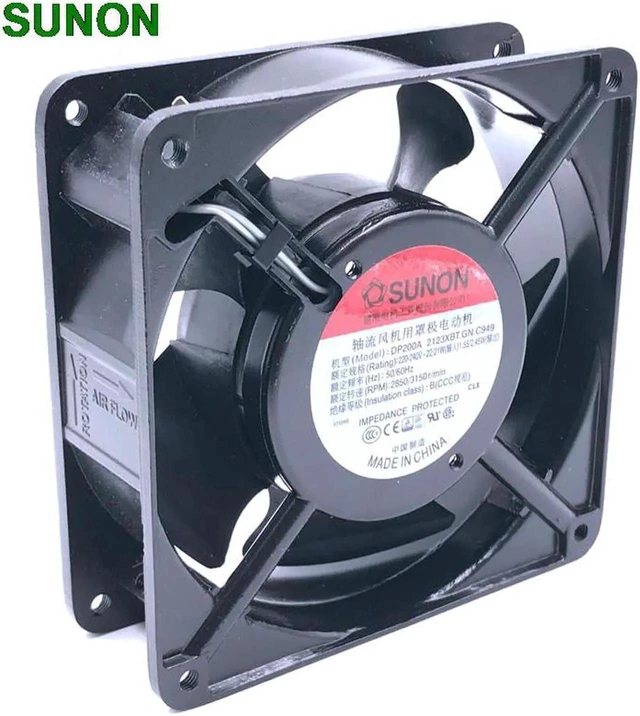 Alt view image 5 of 8 - WISDUM cooling fan 220V 230V fan For Sunon DP200A 2123XBT.GN 12CM 120*120*38MM 12038 socket case industrial cooling fan