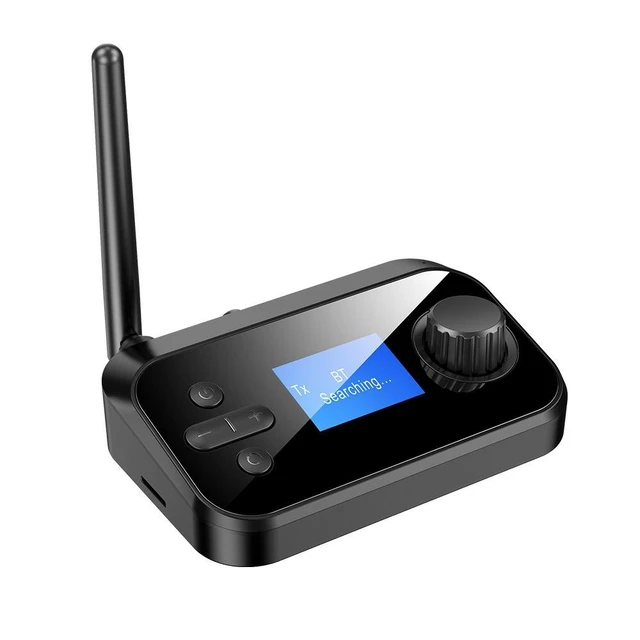 Alt view image 9 of 11 - C41 Bluetooth 5.0 Audio Adapter, 2-in-1 Transmitter & Receiver with Optical/Coaxial/AUX TF Card MP3 Player, 10m Range for TV/Soundbar/Stereo Long Range Wireless Audio