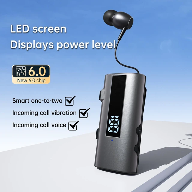 Alt view image 8 of 10 - K92 Clip-On Bluetooth Headset Sports Cycling, Noise Cancelling, 50H Battery, 2025 New, Delivery & Business