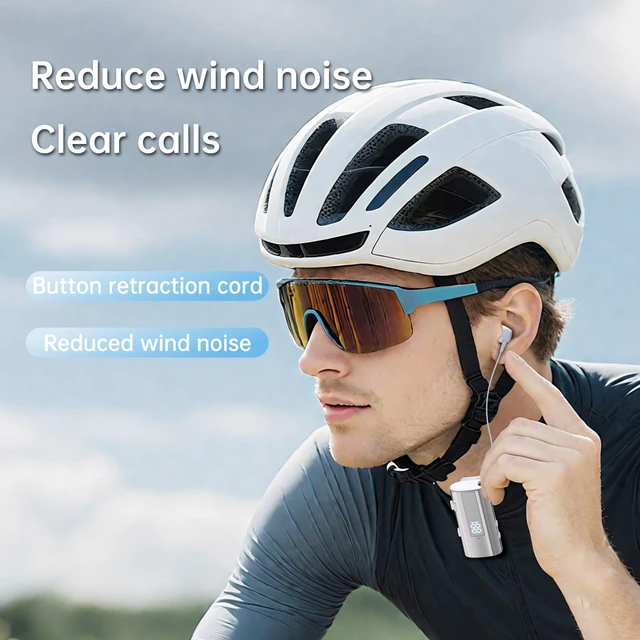 Alt view image 9 of 10 - K92 Clip-On Bluetooth Headset Sports Cycling, Noise Cancelling, 50H Battery, 2025 New, Delivery & Business