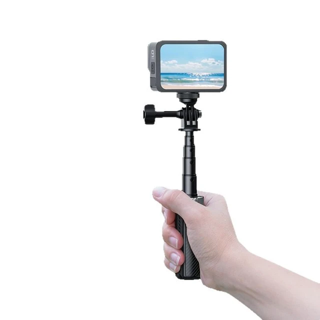 Alt view image 8 of 8 - 4-Leg Tripod Stand for Action Camera Universal 1/4" Screw Thread, Portable Foldable, Anti-Slip, Stable Mount for Camera Light Microphone Compatible with GoPro DJI Osmo Insta360 Sony