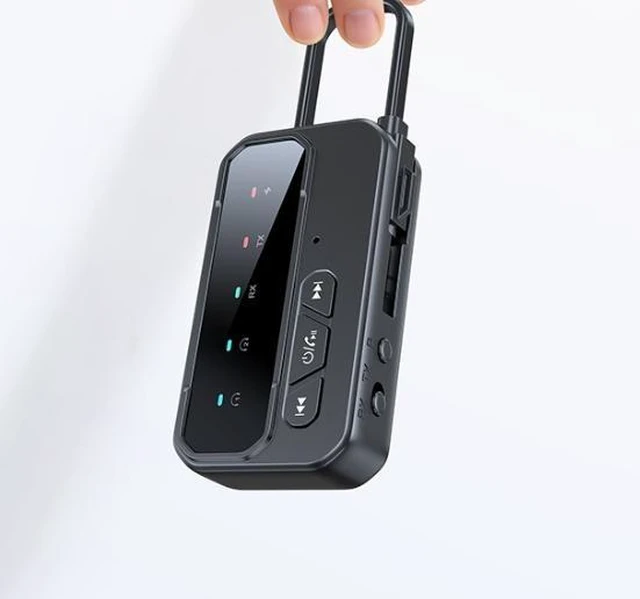 Alt view image 10 of 11 - BT-108 Bluetooth 5.4 Audio Adapter, 3-in-1 Transmitter & Receiver with Dual-Link Connect 2 Headphones at Once, AUX to Wireless for TV/Car/Speaker 200mAh Battery, 10H RX / 6H TX